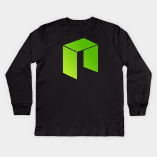 NEO Logo Cryptocurrency Kids Long Sleeve T-Shirt